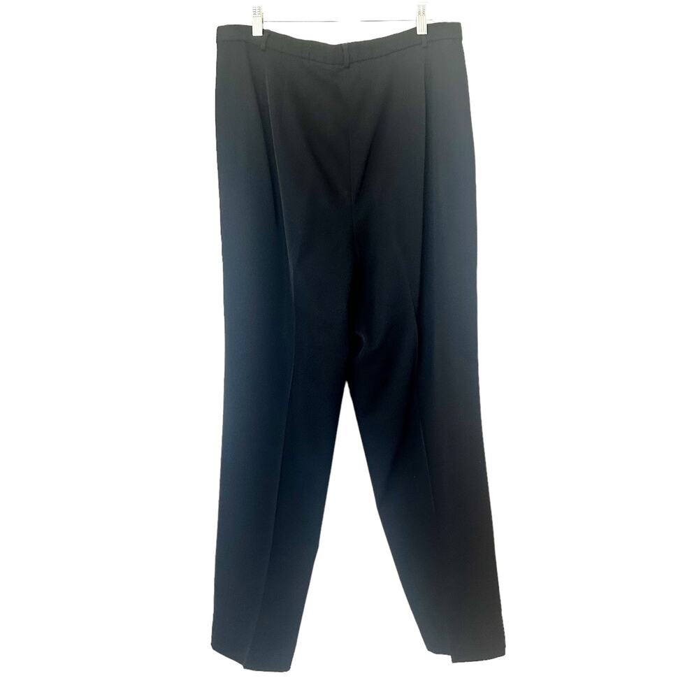 Vintage Lands' End Women's 100% Wool Straight Leg Dress Pants Black Size 14 - Picture 3 of 9